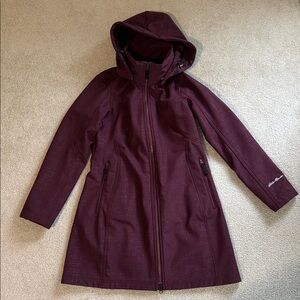Eddie Bauer parka in burgandy